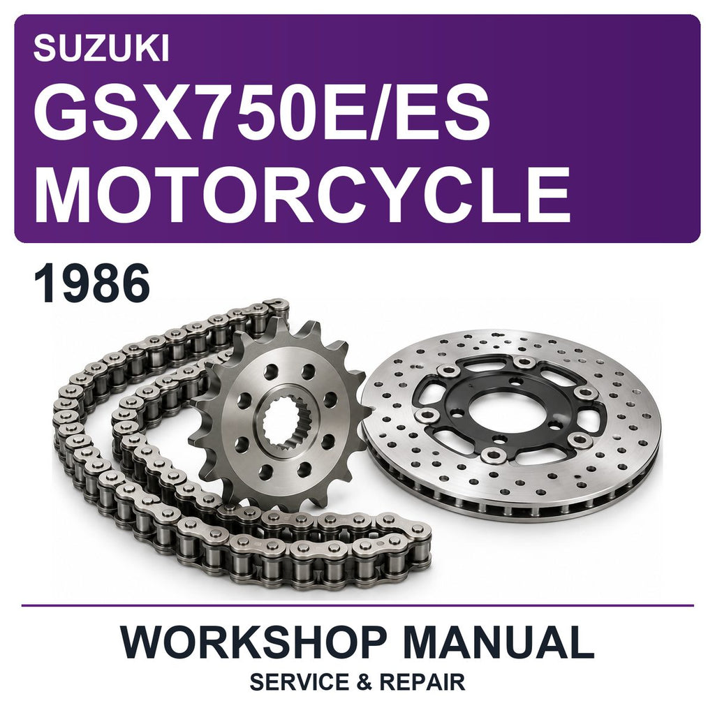 1986 Suzuki GSX750E/ES Motorcycle Workshop Service & Repair Manual