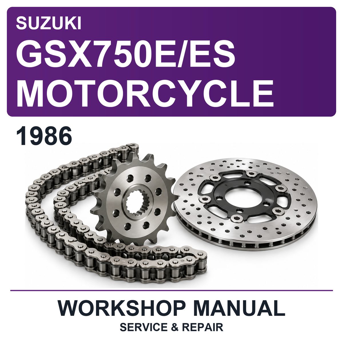 1986 Suzuki GSX750E/ES Motorcycle Workshop Service & Repair Manual