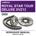 2009 Yamaha Royal Star Tour Deluxe XVZ13 Workshop Service & Repair Manual
