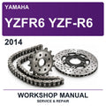 2014 Yamaha YZFR6 YZF-R6 Workshop Service & Repair Manual