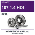 2005 Peugeot 107 1.4 HDI Workshop Service & Repair Manual