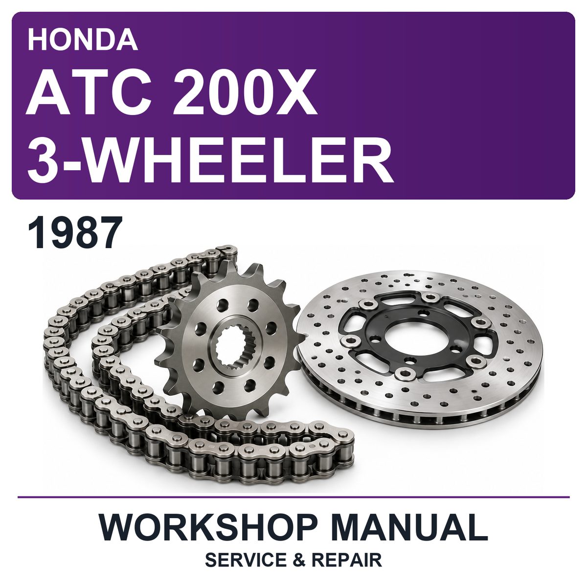 1987 Honda ATC 200X 3-Wheeler Workshop Service & Repair Manual