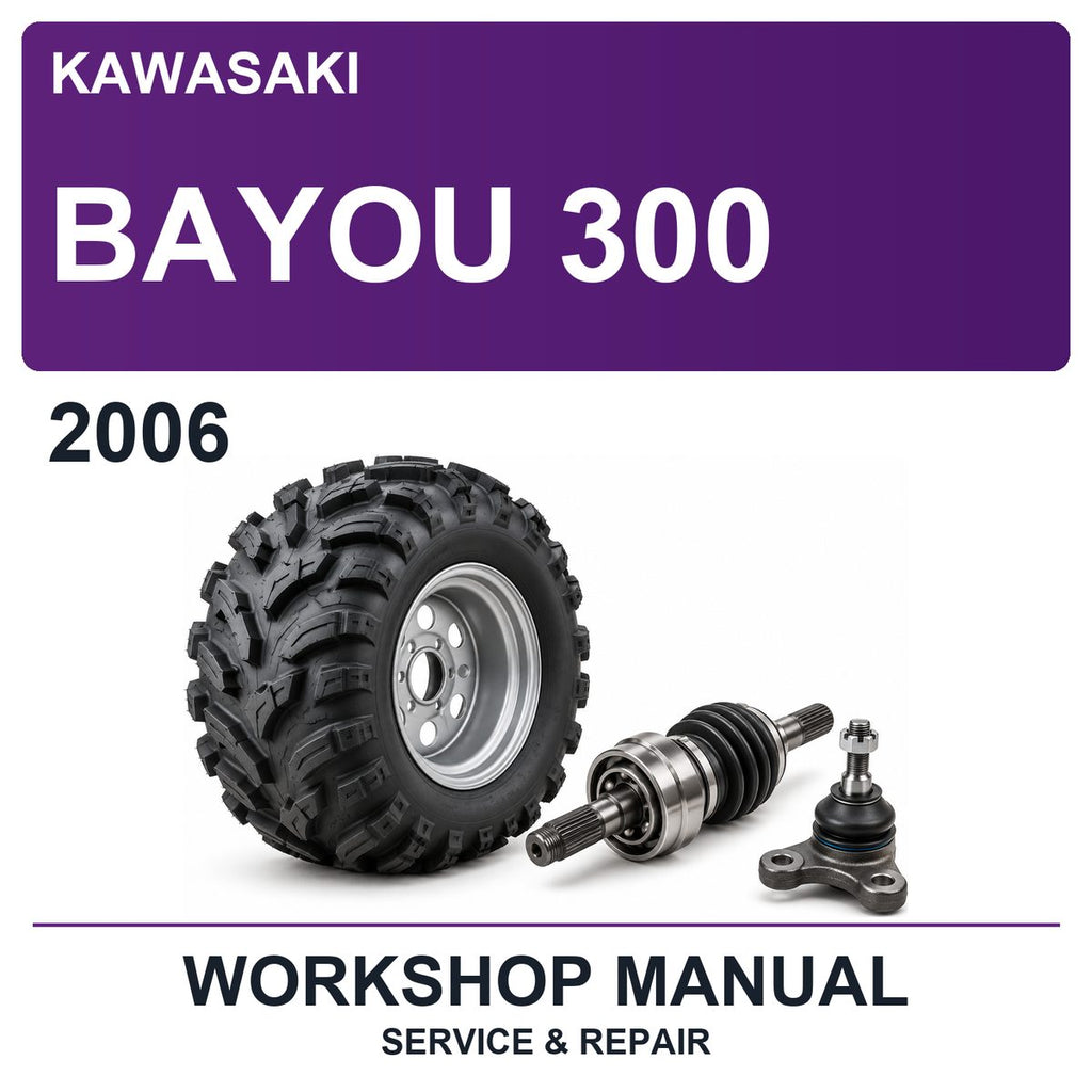 2006 Kawasaki Bayou 300 Workshop Service & Repair Manual