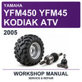 2005 Yamaha YFM450 YFM45 Kodiak ATV Workshop Service & Repair Manual