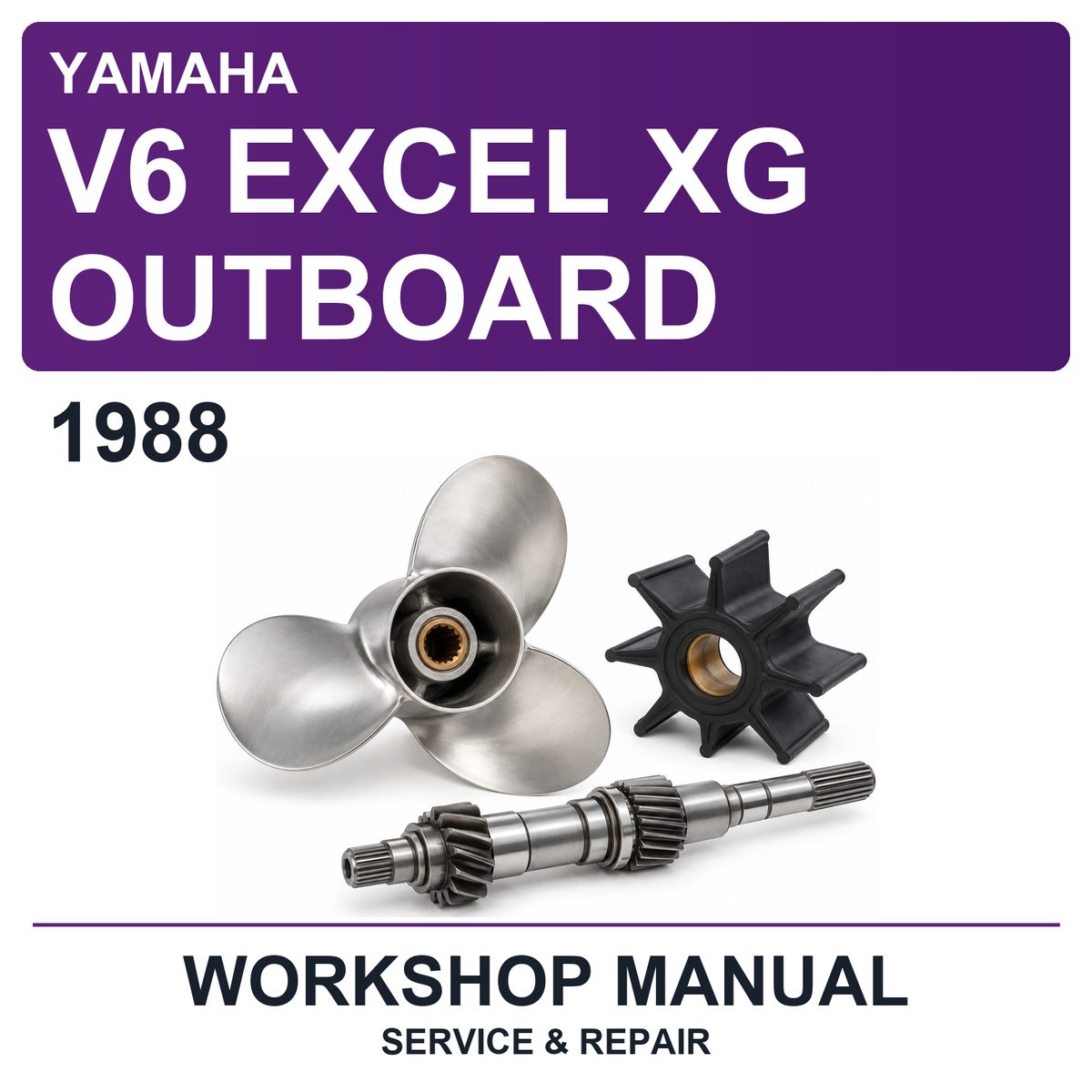 1988 Yamaha V6 Excel XG Outboard Workshop Service & Repair Manual