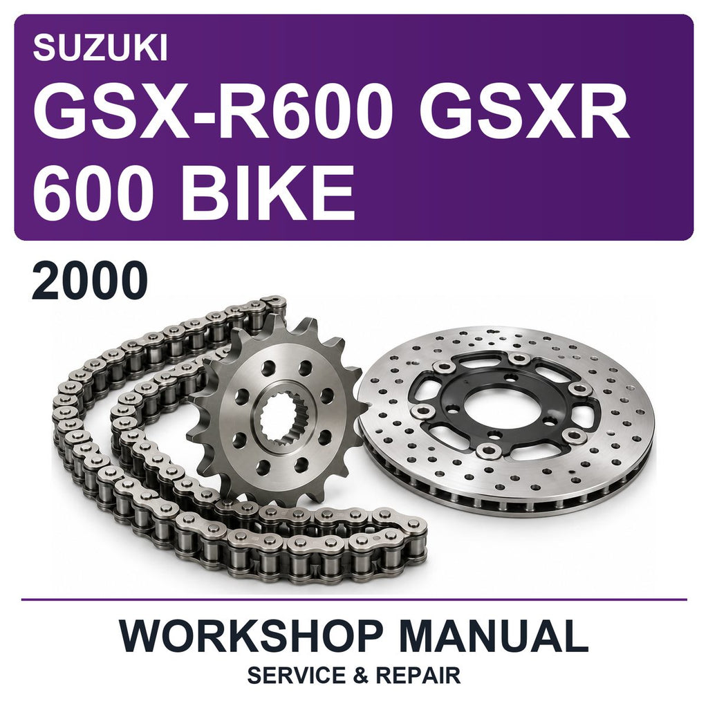 2000 Suzuki GSX-R600 Gsxr 600 Bike Workshop Service & Repair Manual