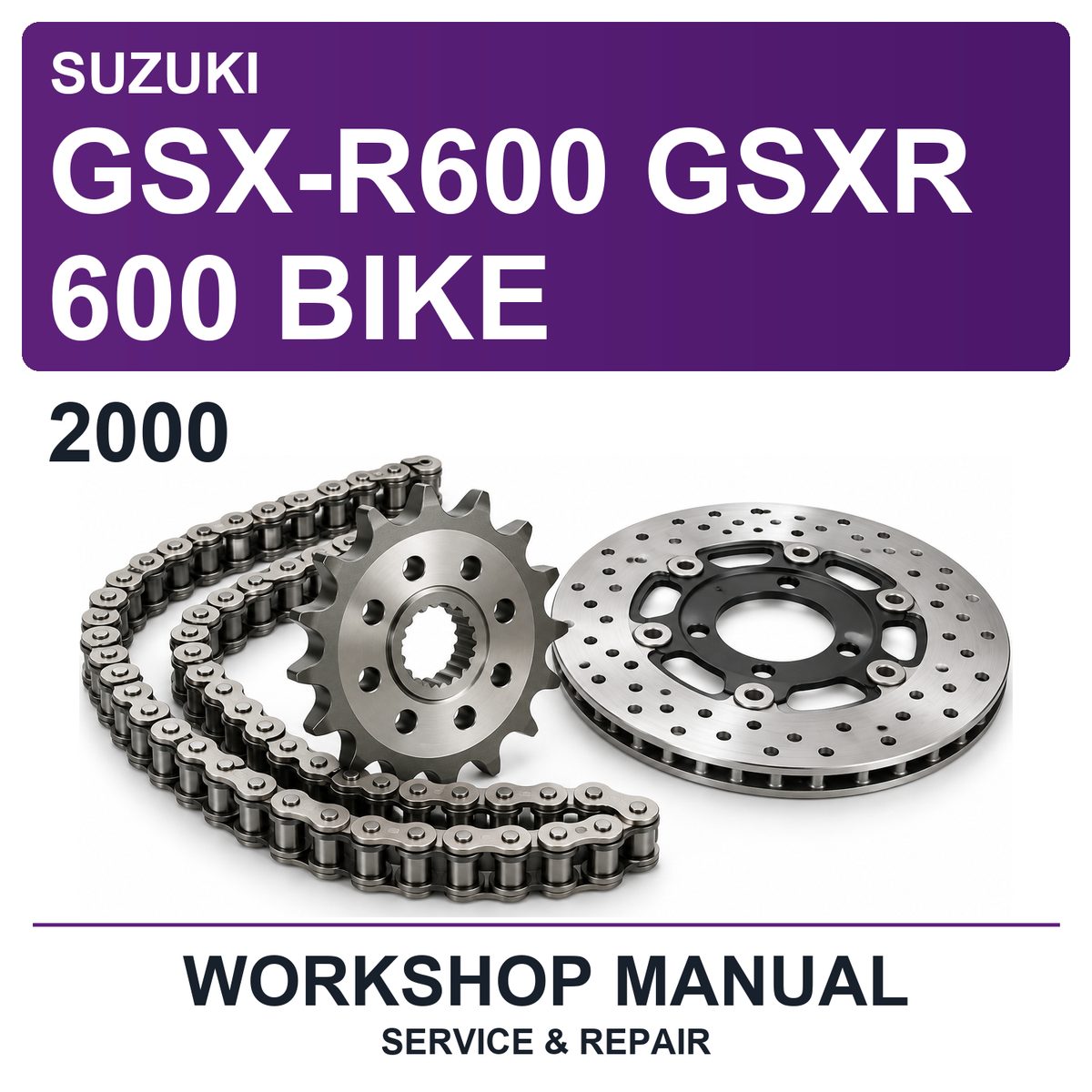 2000 Suzuki GSX-R600 Gsxr 600 Bike Workshop Service & Repair Manual