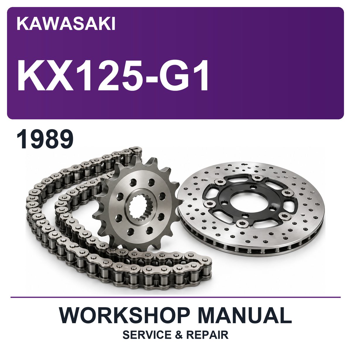 1989 Kawasaki KX125-G1 Workshop Service & Repair Manual