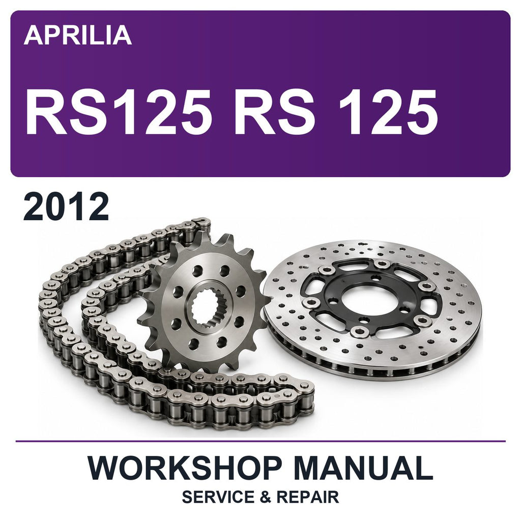 2012 Aprilia RS125 RS 125 Workshop Service & Repair Manual