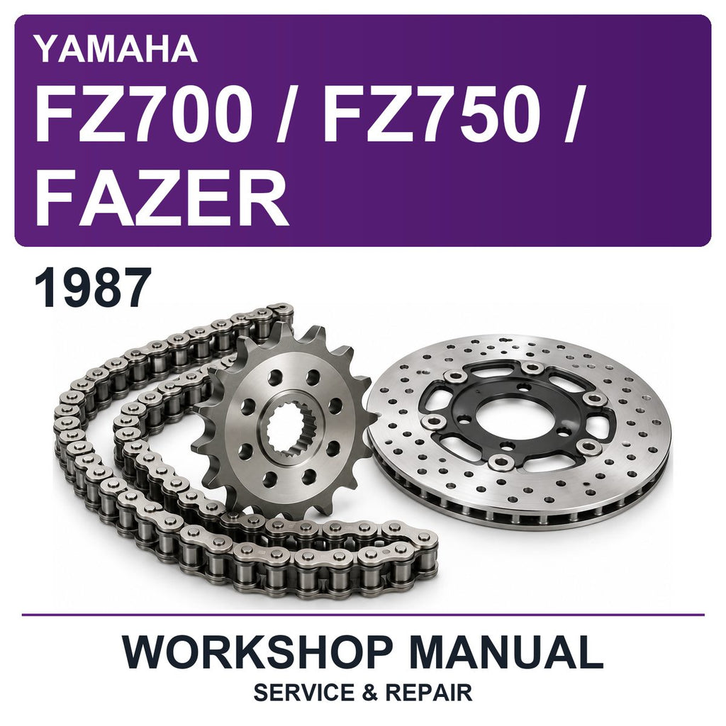 1987 Yamaha FZ700 / FZ750 / Fazer Workshop Service & Repair Manual