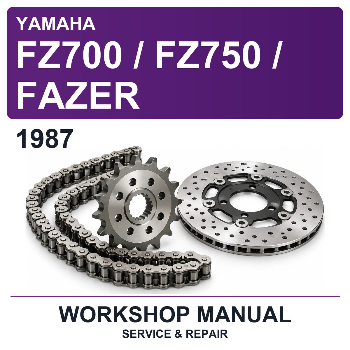 1987 Yamaha FZ700 / FZ750 / Fazer Workshop Service & Repair Manual