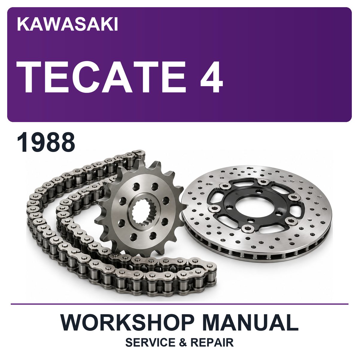 1988 Kawasaki Tecate 4 Workshop Service & Repair Manual