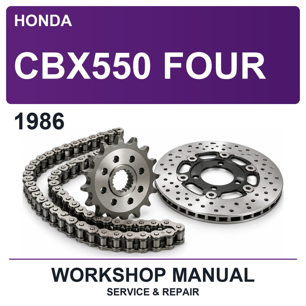 1986 Honda CBX550 Four Workshop Service & Repair Manual