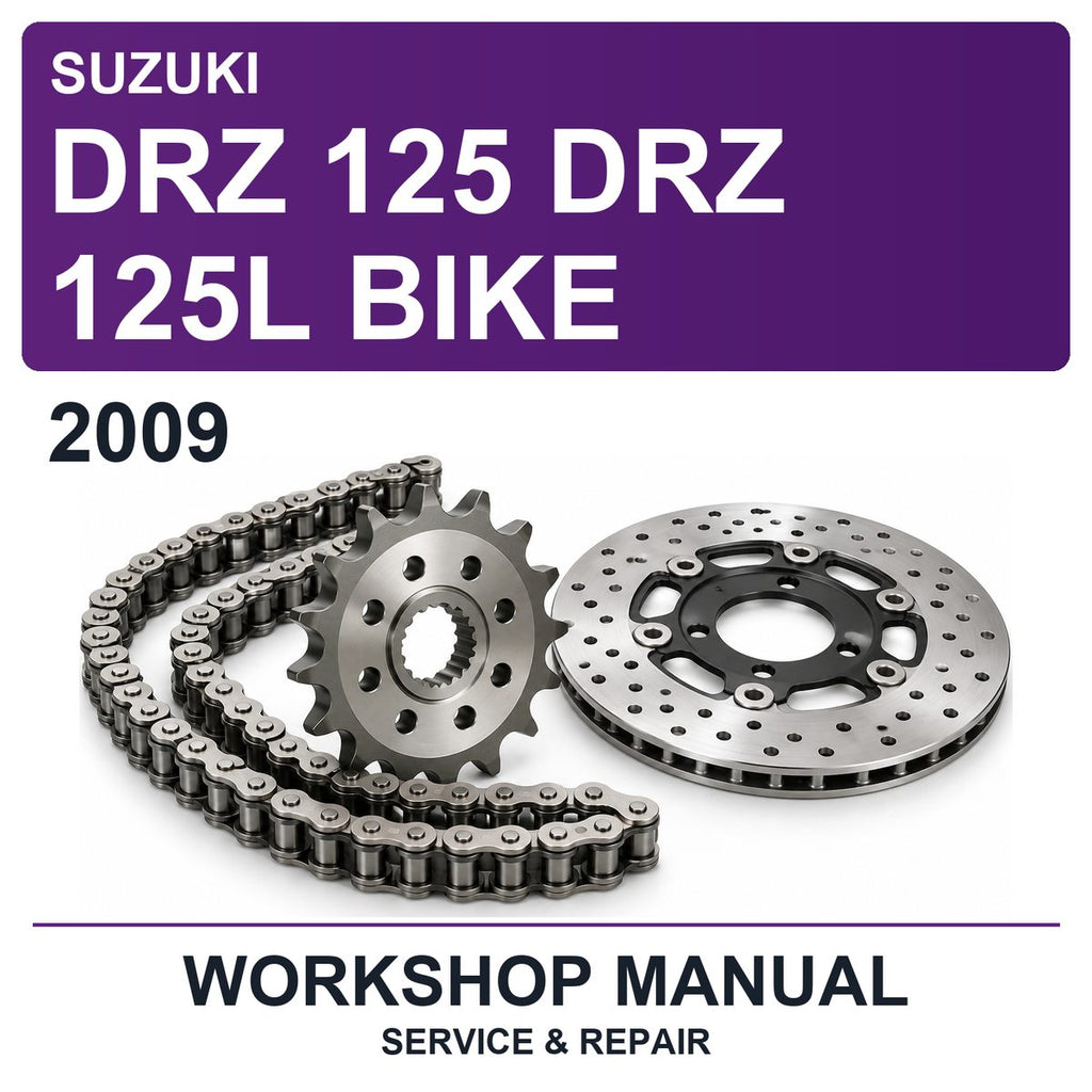 2009 Suzuki DRZ 125 DRZ 125L Bike Workshop Service & Repair Manual
