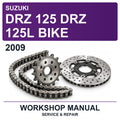 2009 Suzuki DRZ 125 DRZ 125L Bike Workshop Service & Repair Manual