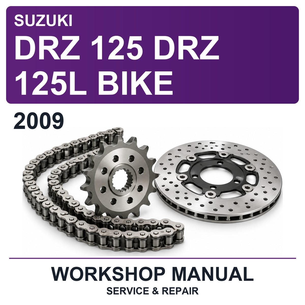 2009 Suzuki DRZ 125 DRZ 125L Bike Workshop Service & Repair Manual
