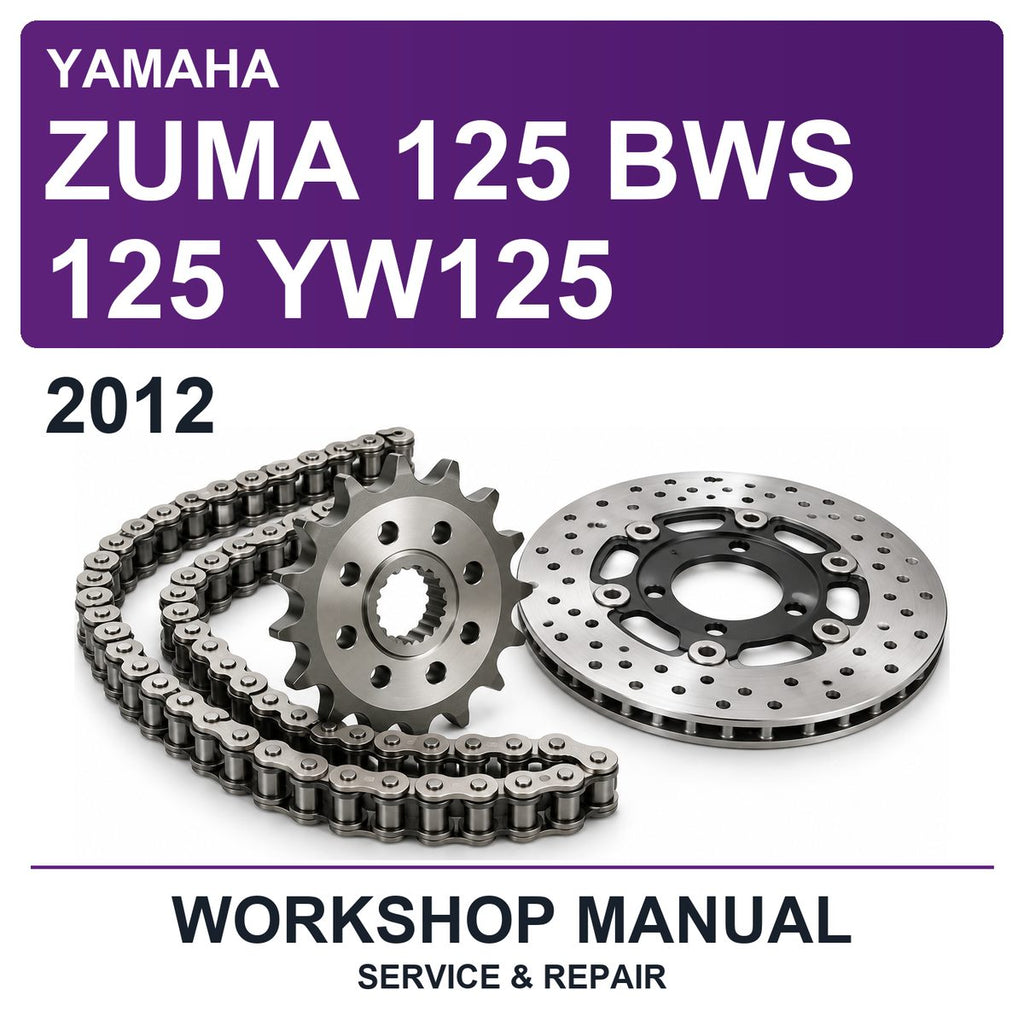 2012 Yamaha Zuma 125 BWS 125 YW125 Workshop Service & Repair Manual