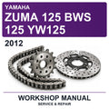 2012 Yamaha Zuma 125 BWS 125 YW125 Workshop Service & Repair Manual