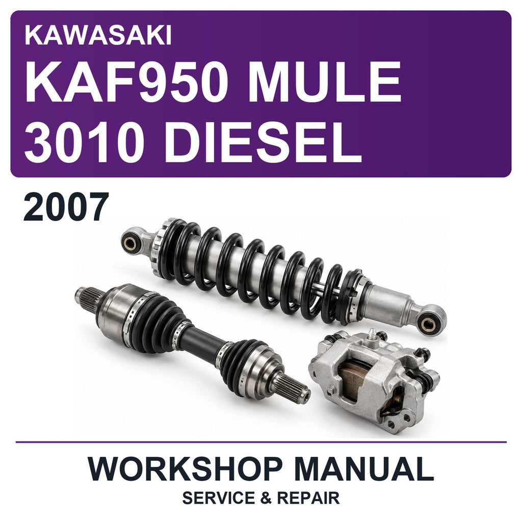 2007 Kawasaki KAF950 Mule 3010 Diesel Workshop Service & Repair Manual