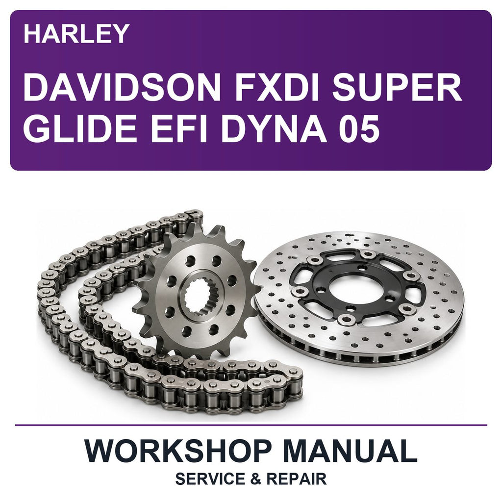Harley Davidson Fxdi Super Glide EFI Dyna 05 Workshop Service & Repair Manual