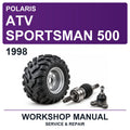 1998 Polaris ATV Sportsman 500 Workshop Service & Repair Manual
