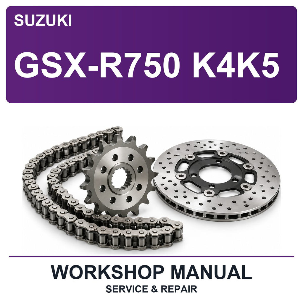 Suzuki Gsx-R750 K4K5 Workshop Service & Repair Manual