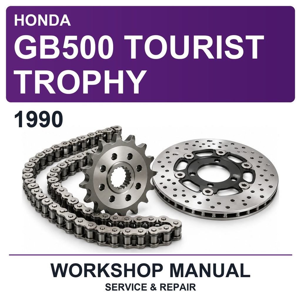1990 Honda GB500 Tourist Trophy Workshop Service & Repair Manual