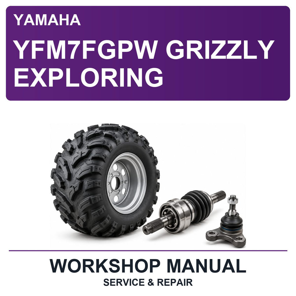 Yamaha YFM7FGPW Grizzly Exploring Workshop Service & Repair Manual