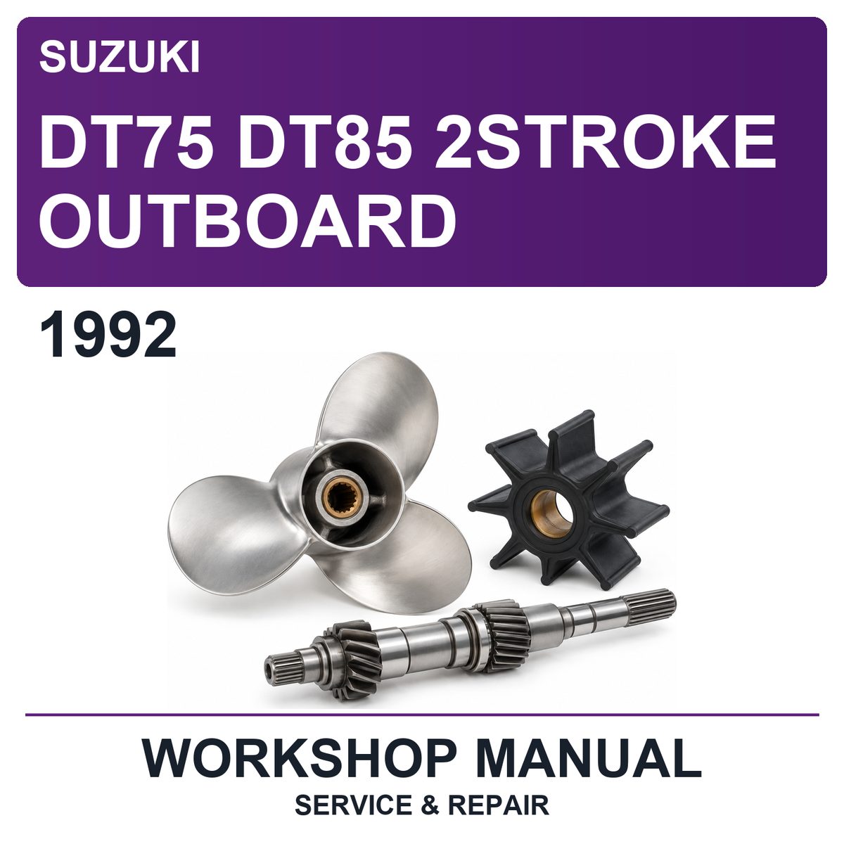 1992 Suzuki DT75 DT85 2STROKE Outboard Workshop Service & Repair Manual