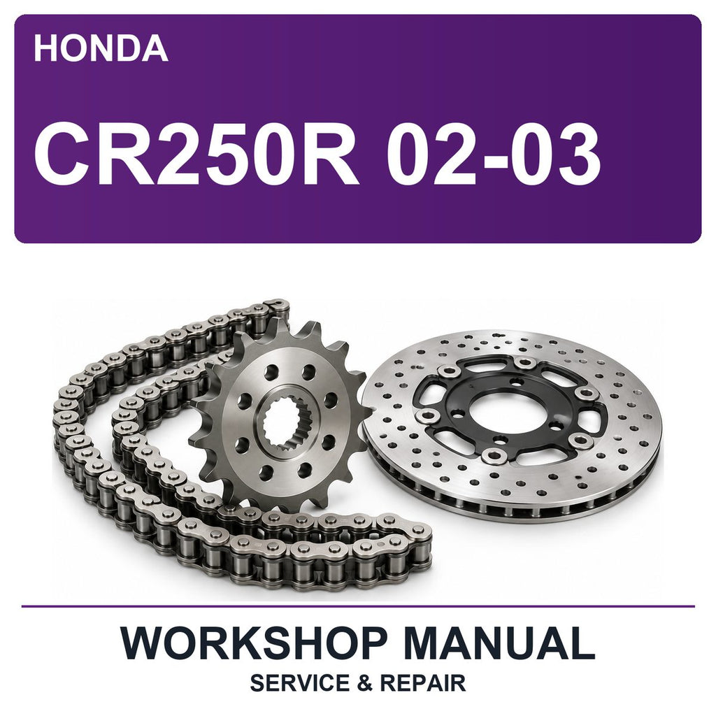 Honda CR250R 02-03 Workshop Service & Repair Manual
