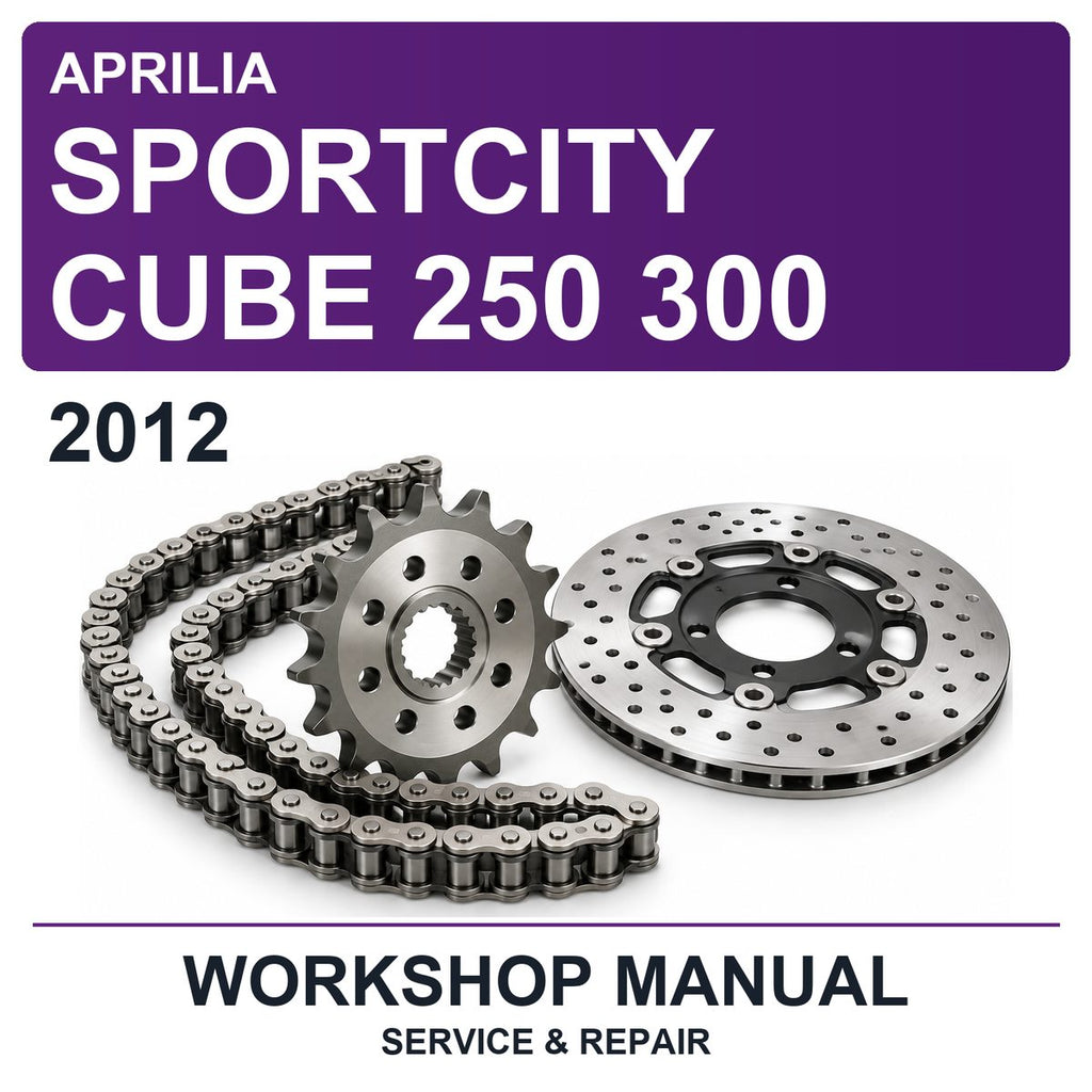 2012 Aprilia Sportcity Cube 250 300 Workshop Service & Repair Manual