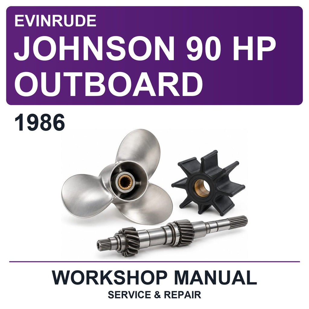 1986 Evinrude Johnson 90 HP Outboard Workshop Service & Repair Manual