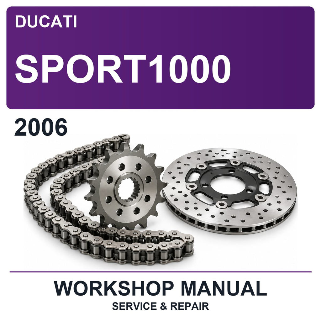 2006 Ducati SPORT1000 Workshop Service & Repair Manual