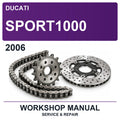 2006 Ducati SPORT1000 Workshop Service & Repair Manual