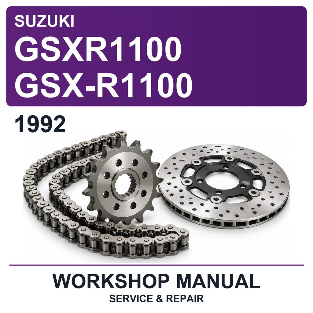 1992 Suzuki GSXR1100 GSX-R1100 Workshop Service & Repair Manual