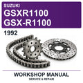1992 Suzuki GSXR1100 GSX-R1100 Workshop Service & Repair Manual