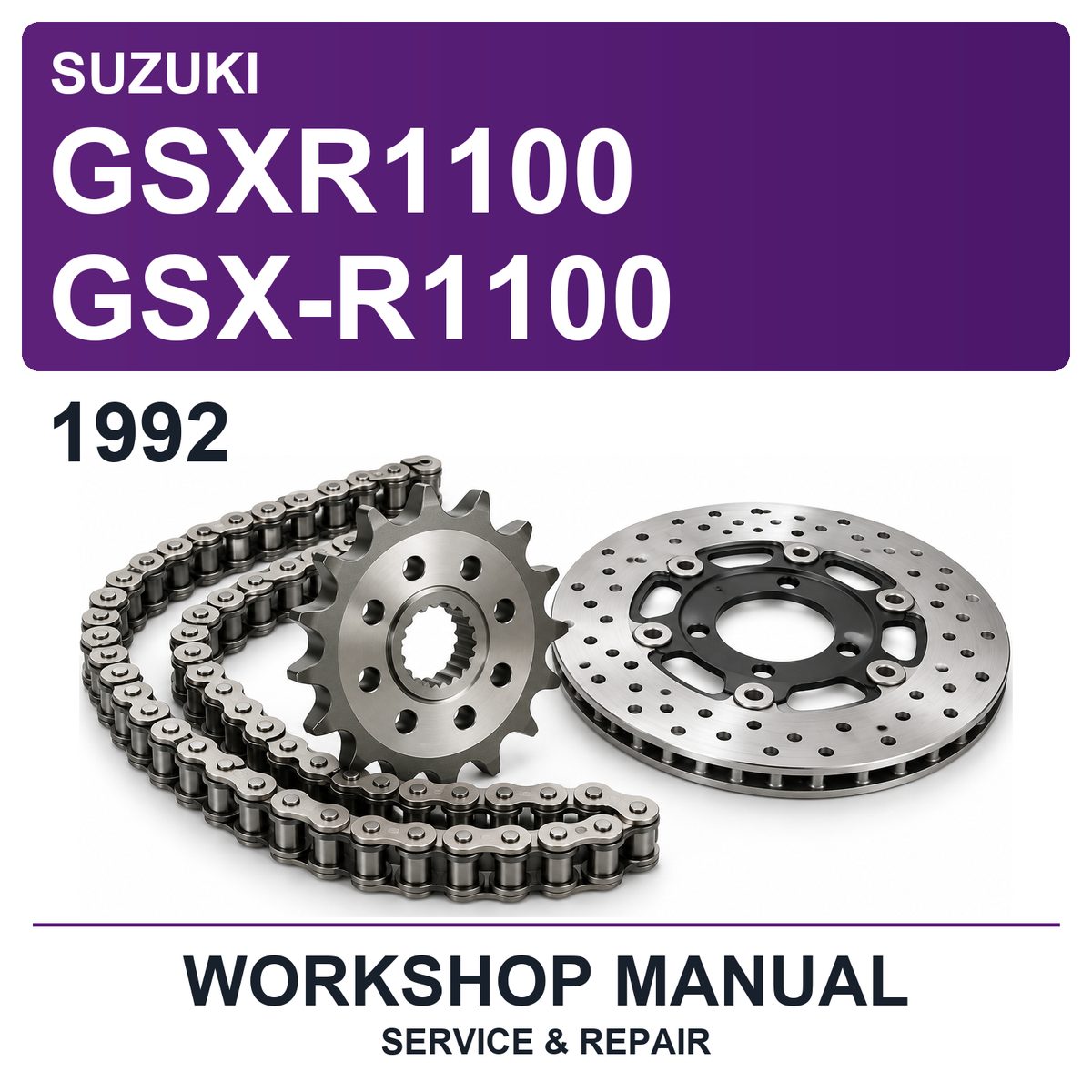 1992 Suzuki GSXR1100 GSX-R1100 Workshop Service & Repair Manual