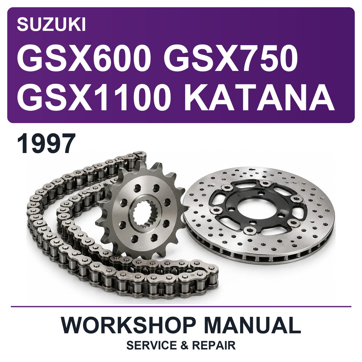 1997 Suzuki GSX600 GSX750 GSX1100 Katana Workshop Service & Repair Manual