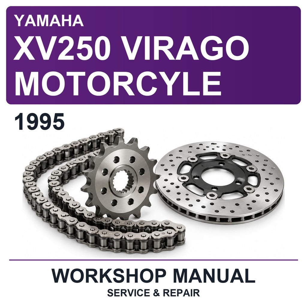 1995 Yamaha XV250 Virago Motorcyle Workshop Service & Repair Manual