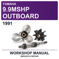 1991 Yamaha 9.9MSHP Outboard Workshop Service & Repair Manual