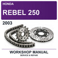 2003 Honda Rebel 250 Workshop Service & Repair Manual