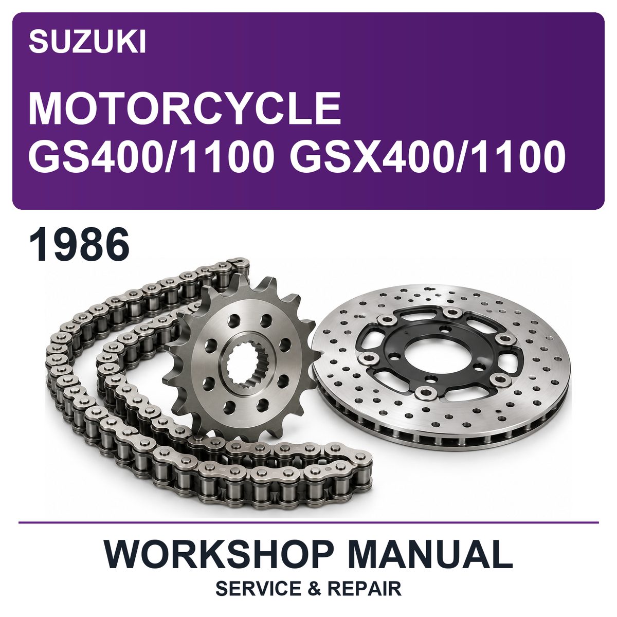 1986 Suzuki Motorcycle GS400/1100 GSX400/1100 Workshop Service & Repair Manual