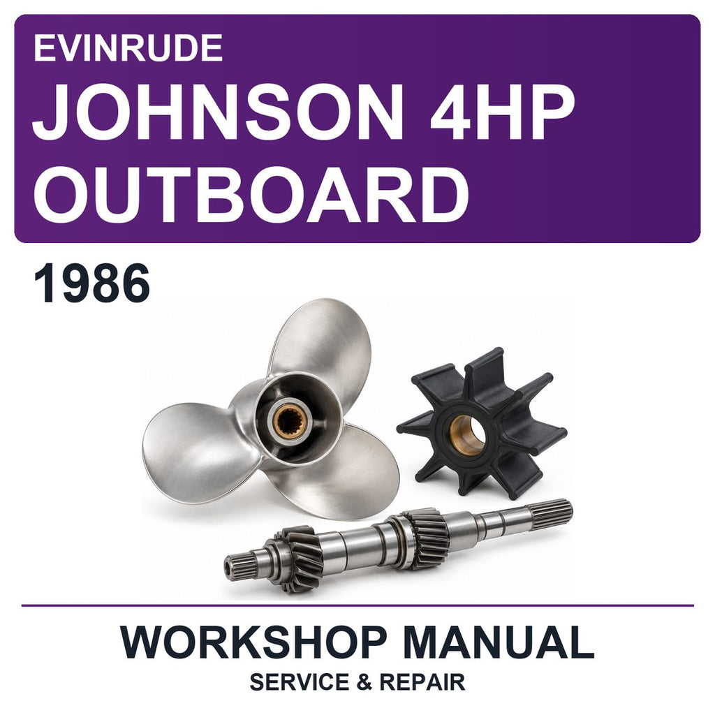 1986 Evinrude Johnson 4HP Outboard Workshop Service & Repair Manual