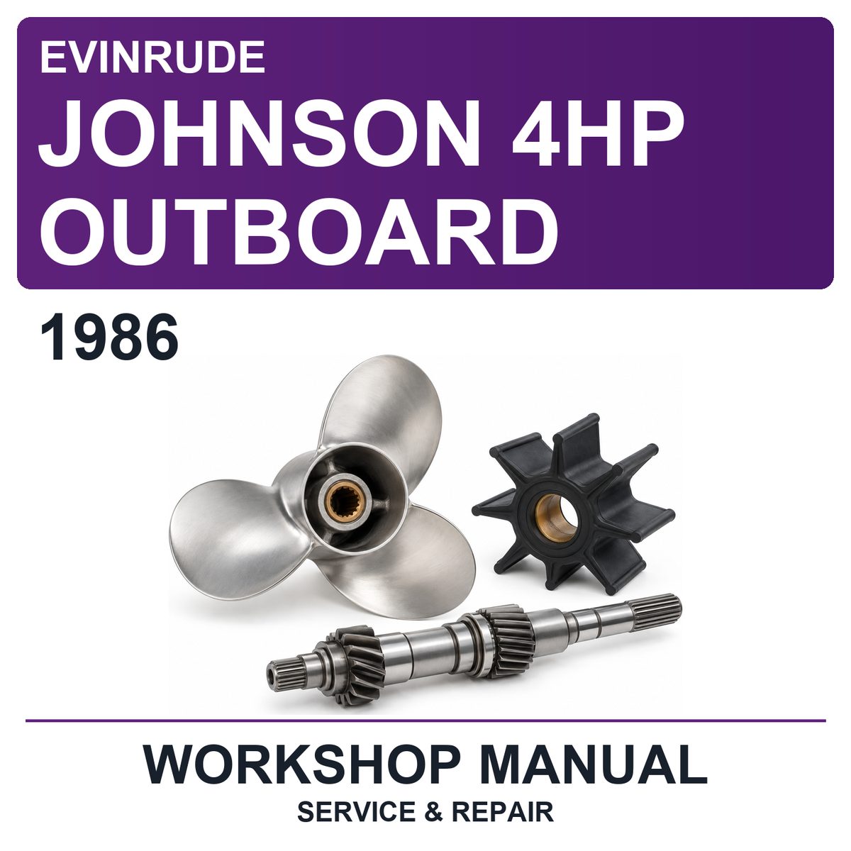 1986 Evinrude Johnson 4HP Outboard Workshop Service & Repair Manual