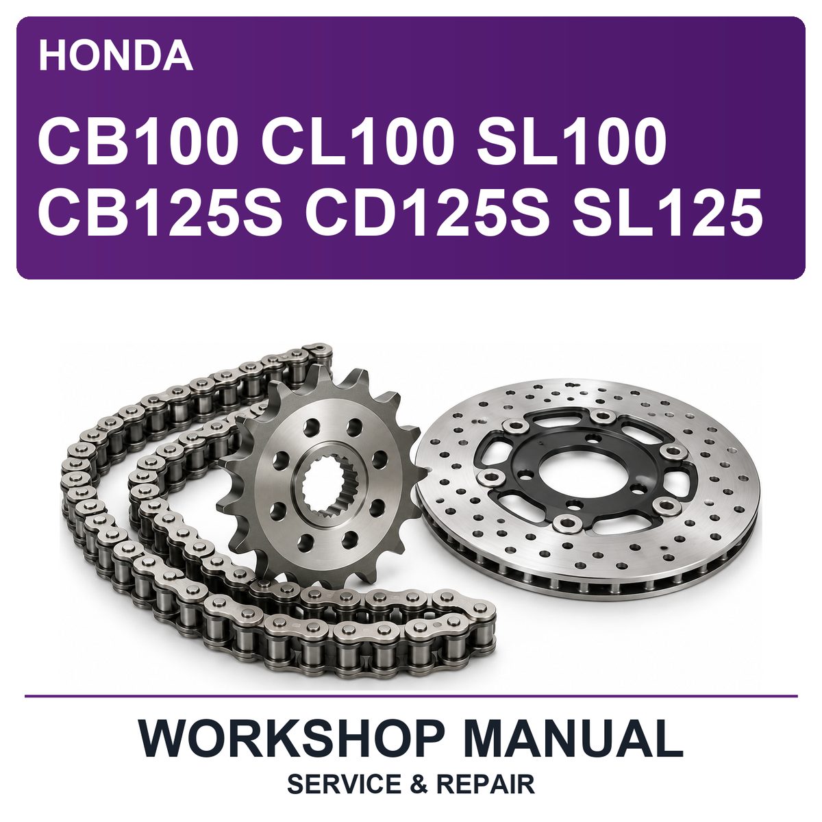Honda CB100 CL100 SL100 CB125S CD125S SL125 Workshop Service & Repair Manual
