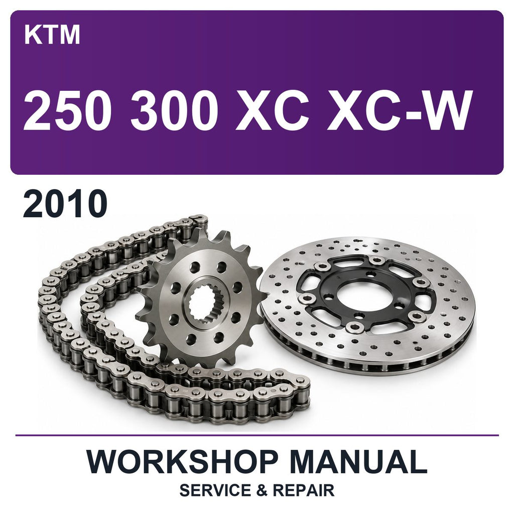 2010 KTM 250 300 XC XC-W Workshop Service & Repair Manual