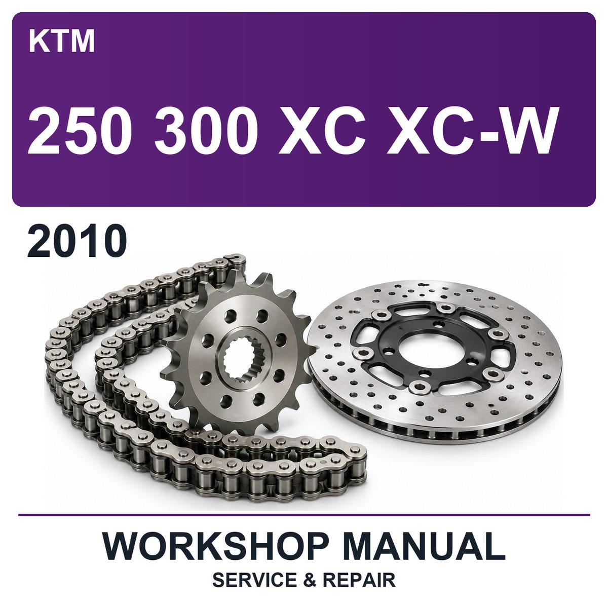 2010 KTM 250 300 XC XC-W Workshop Service & Repair Manual