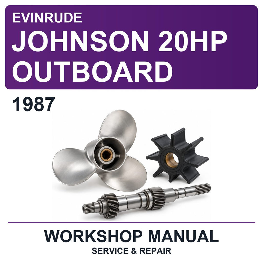 1987 Evinrude Johnson 20HP Outboard Workshop Service & Repair Manual