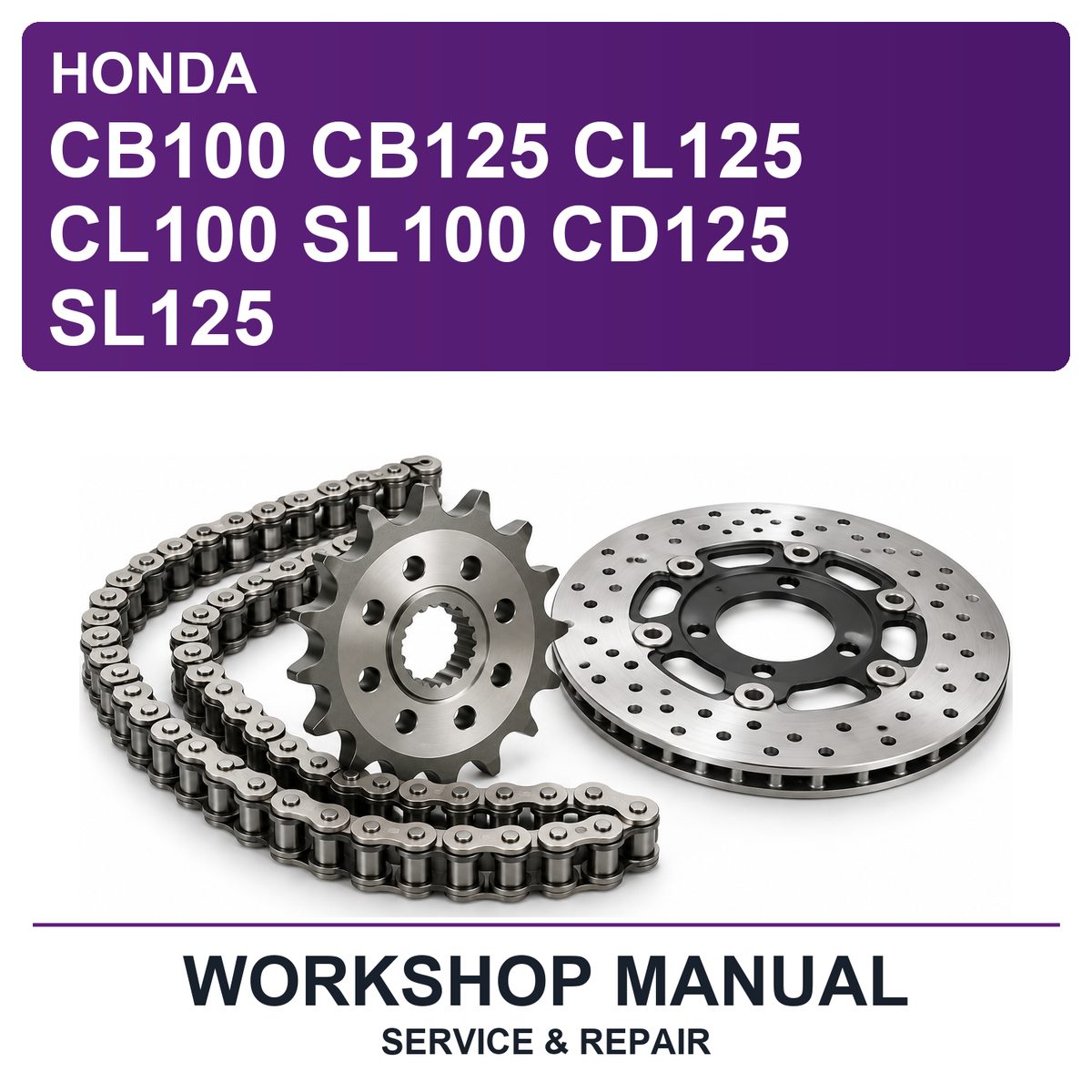 Honda CB100 CB125 CL125 CL100 SL100 CD125 SL125 Workshop Service & Repair Manual