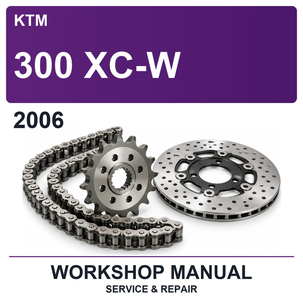 2006 KTM 300 XC-W Workshop Service & Repair Manual